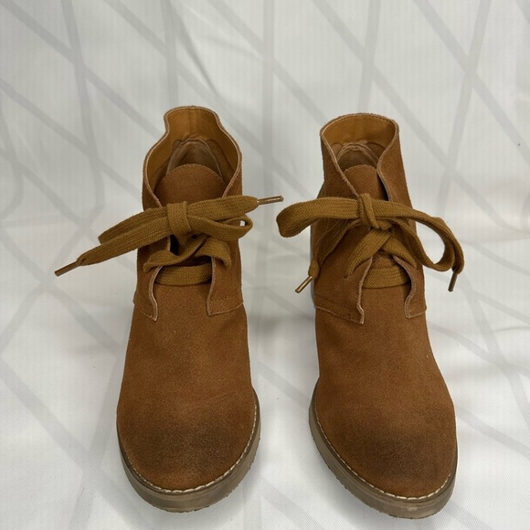 Sbicca Vintage Collection chunky heel bootie 
SIZE 8.5 brown leather - Picture 2 of 8